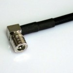 QMA connector crimp right angled type