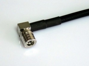 QMA connector crimp right angled type